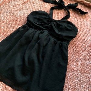 Black Dotted Fashion Tube Top